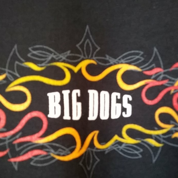 Big Dogs Long Sleeve Flames Crew Sweatshirt - Picture 6 of 6
